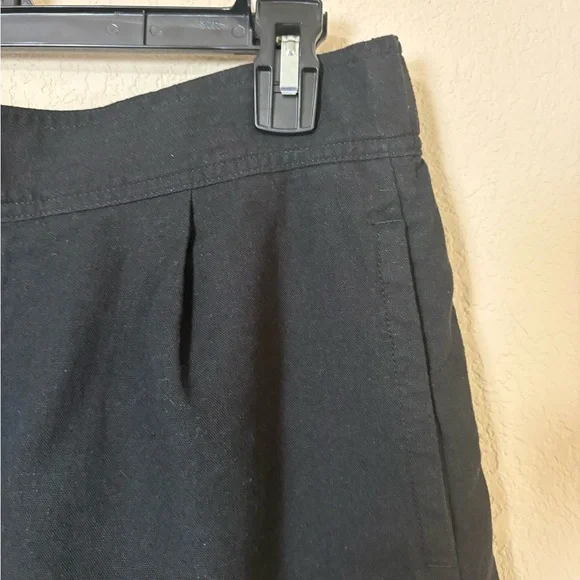 Free Assembly Black Linen Blend Women’s Shorts Sleek Everyday Staple Size Medium - Picture 3 of 14